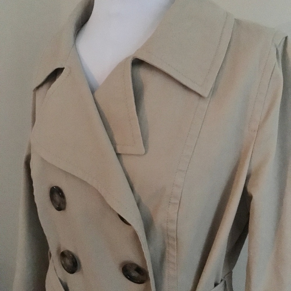 Old Navy Trench Coat Beige Size M Taupe Jacket Tan